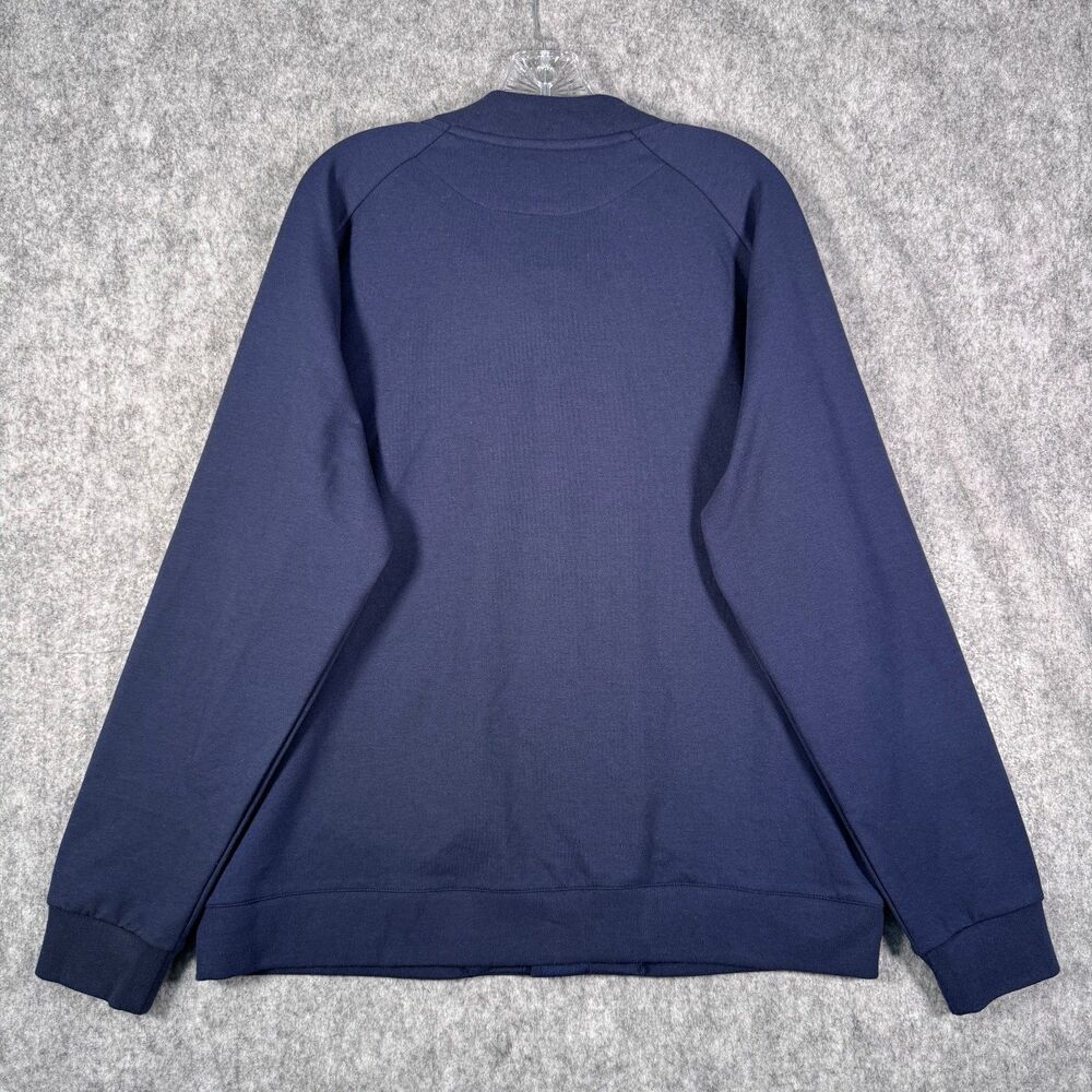 Cuts Bomber Jacket Mens Size XL Blue The Friday Projects Midweight Office Casual - Picture 12 of 12
